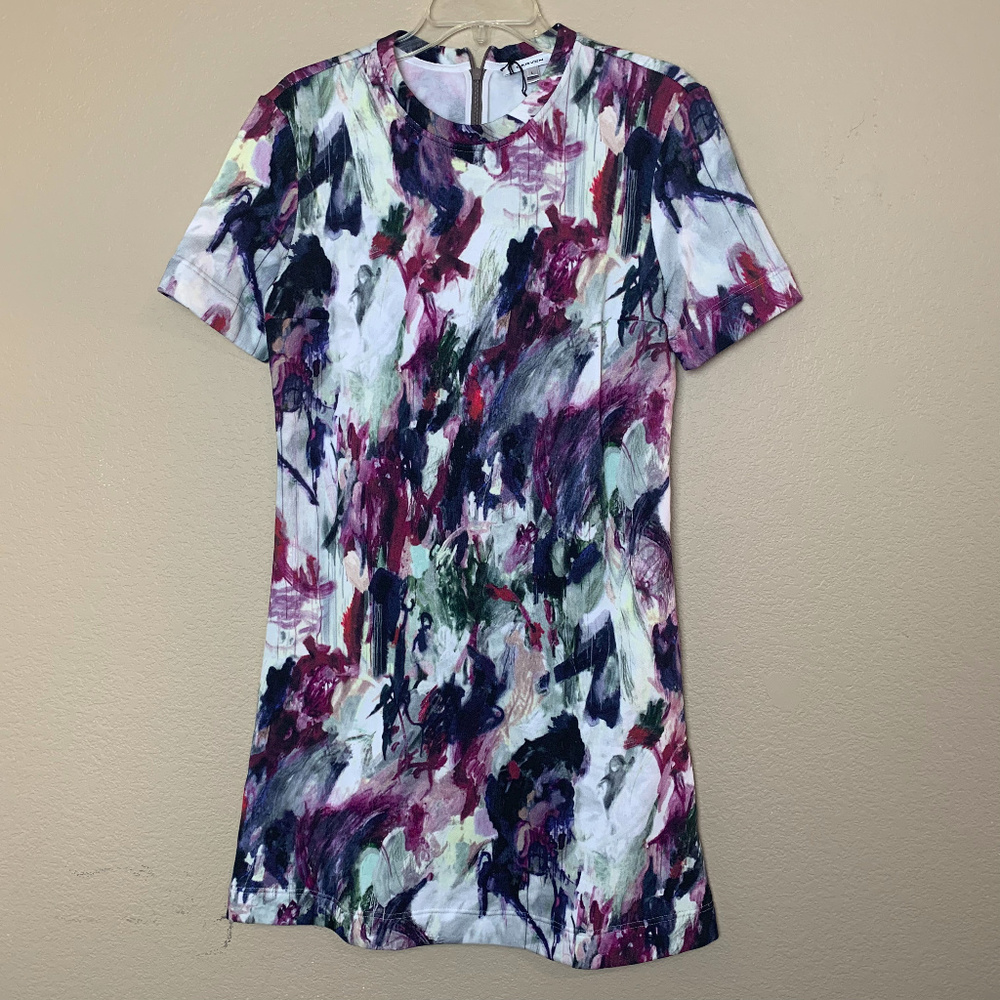 Carven Splatter Paint Print Dress